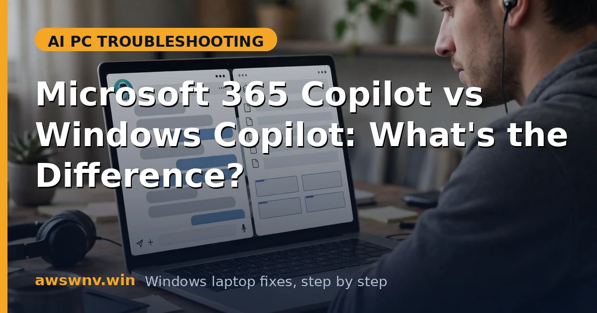 Microsoft 365 Copilot vs Windows Copilot: What's the Difference?