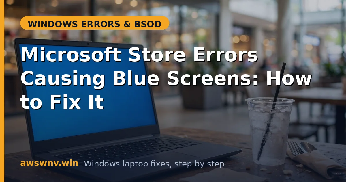 Microsoft Store Errors Causing Blue Screens: How to Fix It