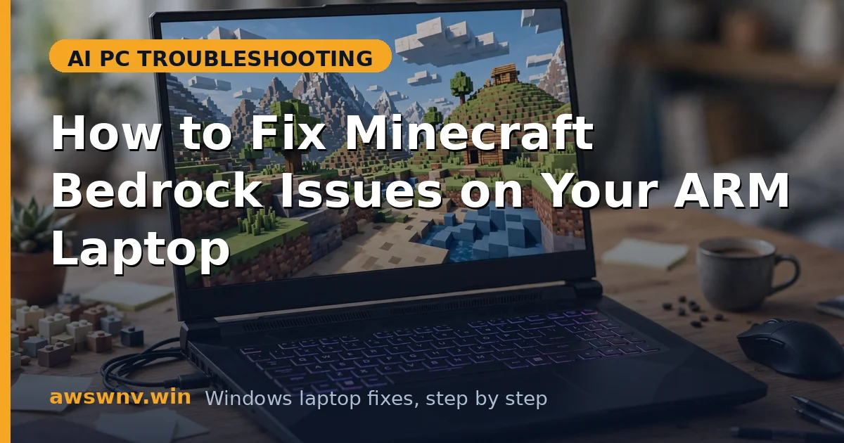 How to Fix Minecraft Bedrock Issues on Your ARM Laptop