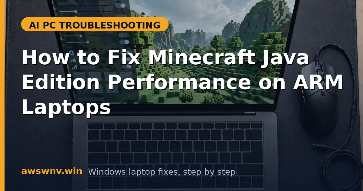 How to Fix Minecraft Java Edition Performance on ARM Laptops
