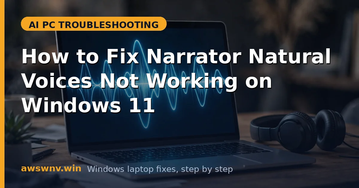How to Fix Narrator Natural Voices Not Working on Windows 11