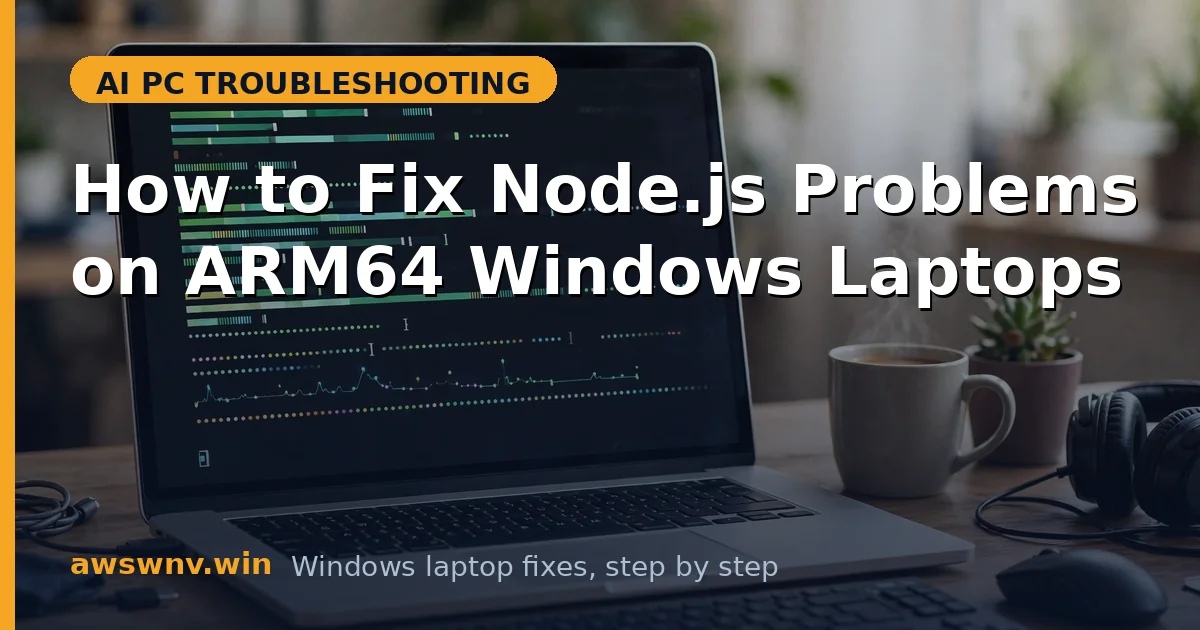 How to Fix Node.js Problems on ARM64 Windows Laptops