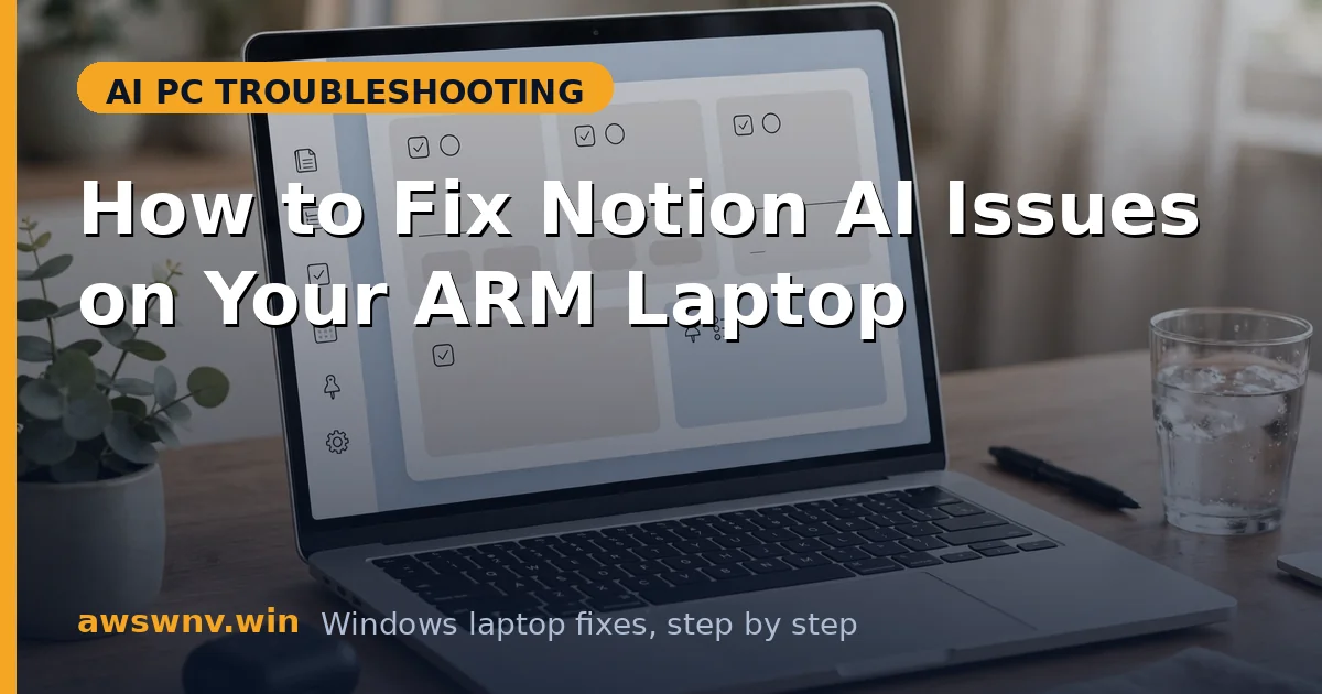 How to Fix Notion AI Issues on Your ARM Laptop