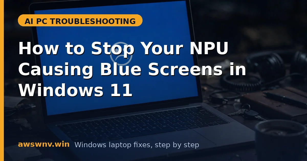 How to Stop Your NPU Causing Blue Screens in Windows 11