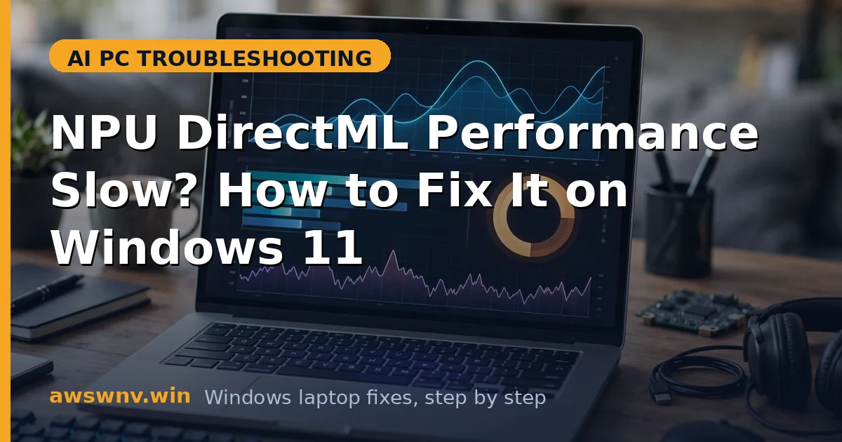 NPU DirectML Performance Slow? How to Fix It on Windows 11