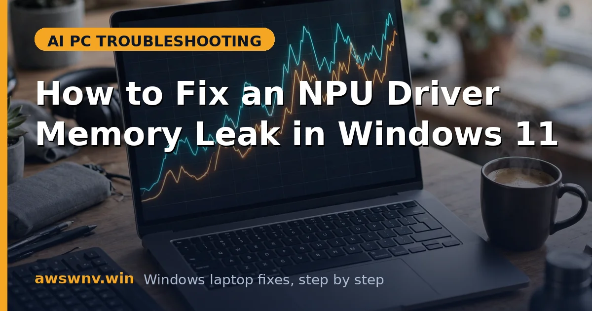 How to Fix an NPU Driver Memory Leak in Windows 11
