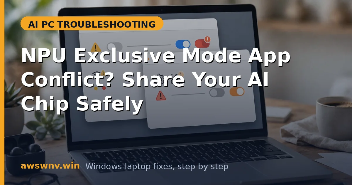 NPU Exclusive Mode App Conflict? Share Your AI Chip Safely