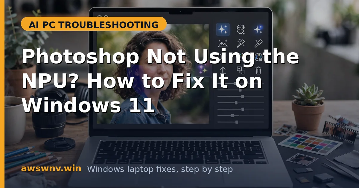 Photoshop Not Using the NPU? How to Fix It on Windows 11