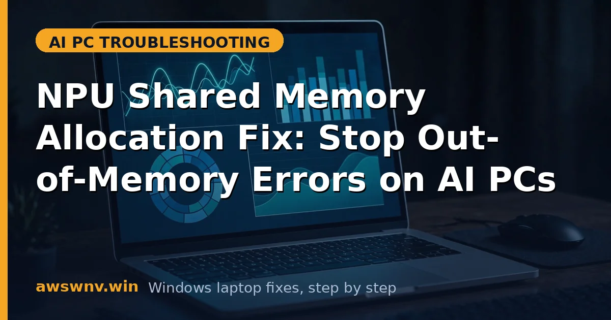NPU Shared Memory Allocation Fix: Stop Out-of-Memory Errors on AI PCs
