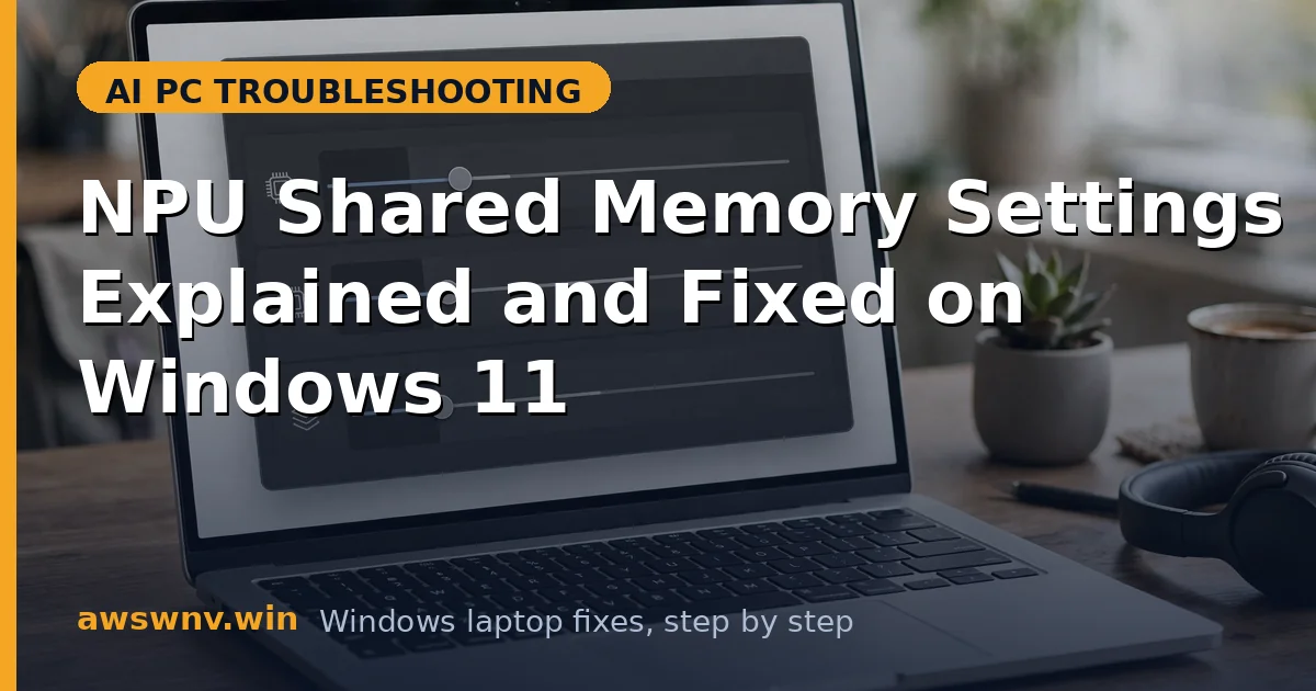 NPU Shared Memory Settings Explained and Fixed on Windows 11