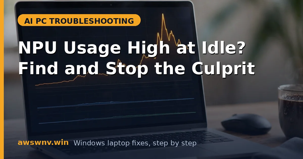 NPU Usage High at Idle? Find and Stop the Culprit