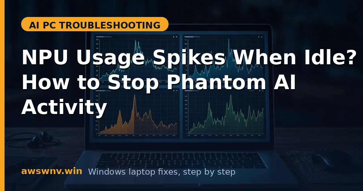 NPU Usage Spikes When Idle? How to Stop Phantom AI Activity