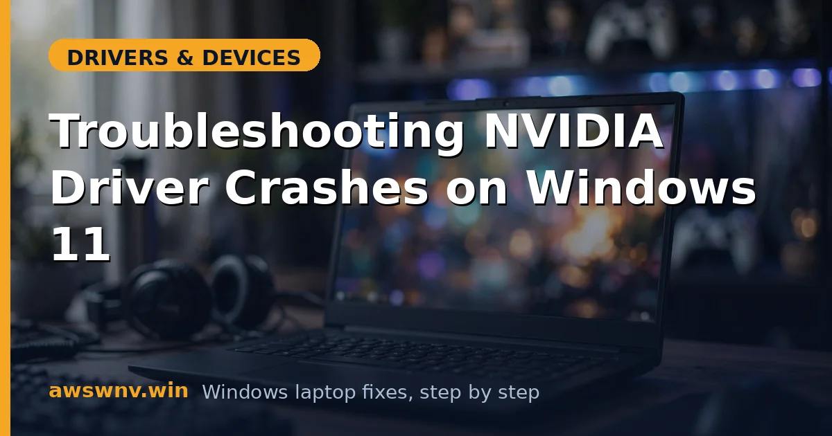 Troubleshooting NVIDIA Driver Crashes on Windows 11