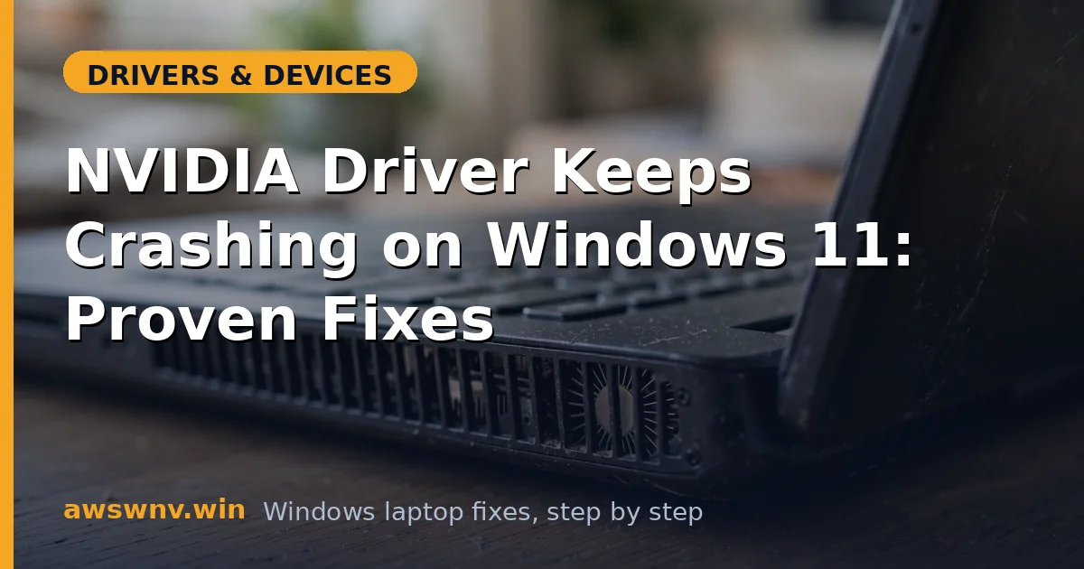 NVIDIA Driver Keeps Crashing on Windows 11: Proven Fixes