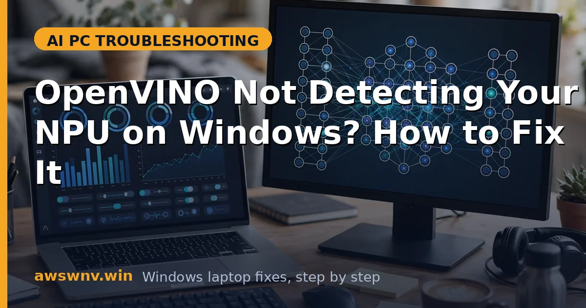 OpenVINO Not Detecting Your NPU on Windows? How to Fix It