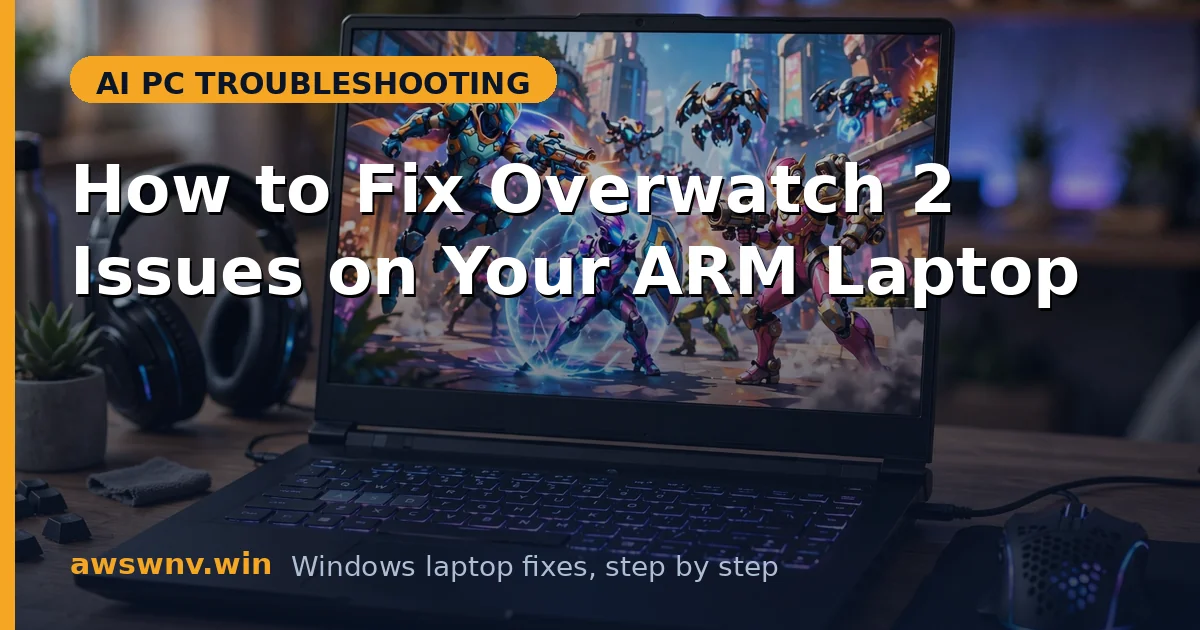 How to Fix Overwatch 2 Issues on Your ARM Laptop