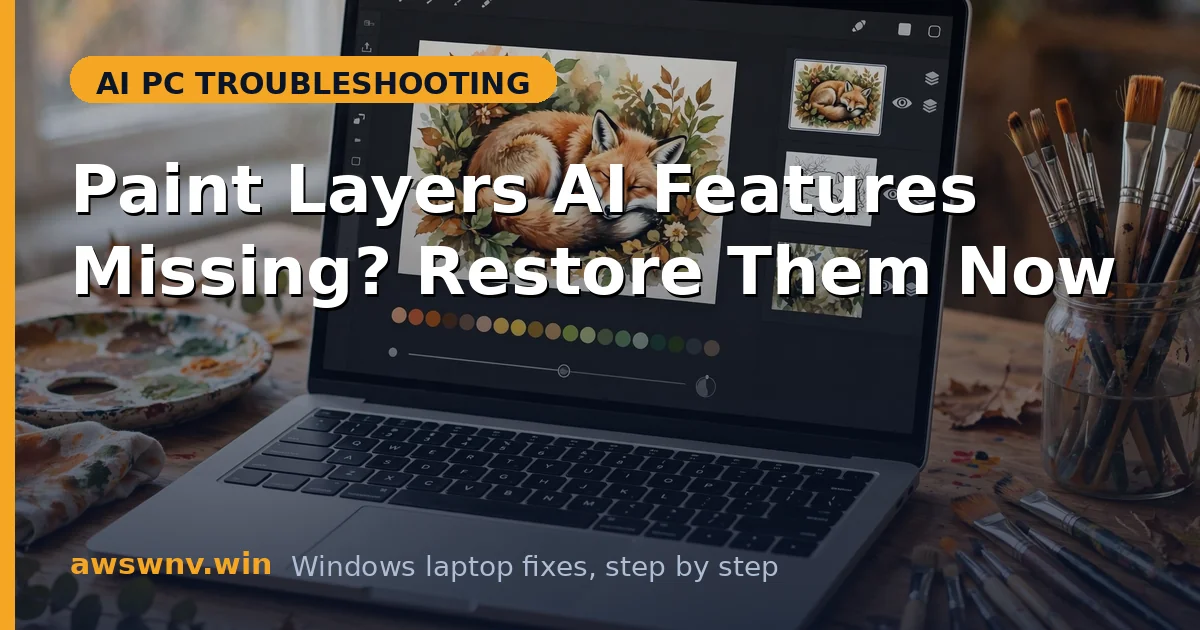 Paint Layers AI Features Missing? Restore Them Now