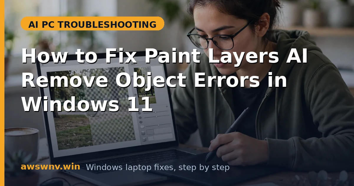 How to Fix Paint Layers AI Remove Object Errors in Windows 11