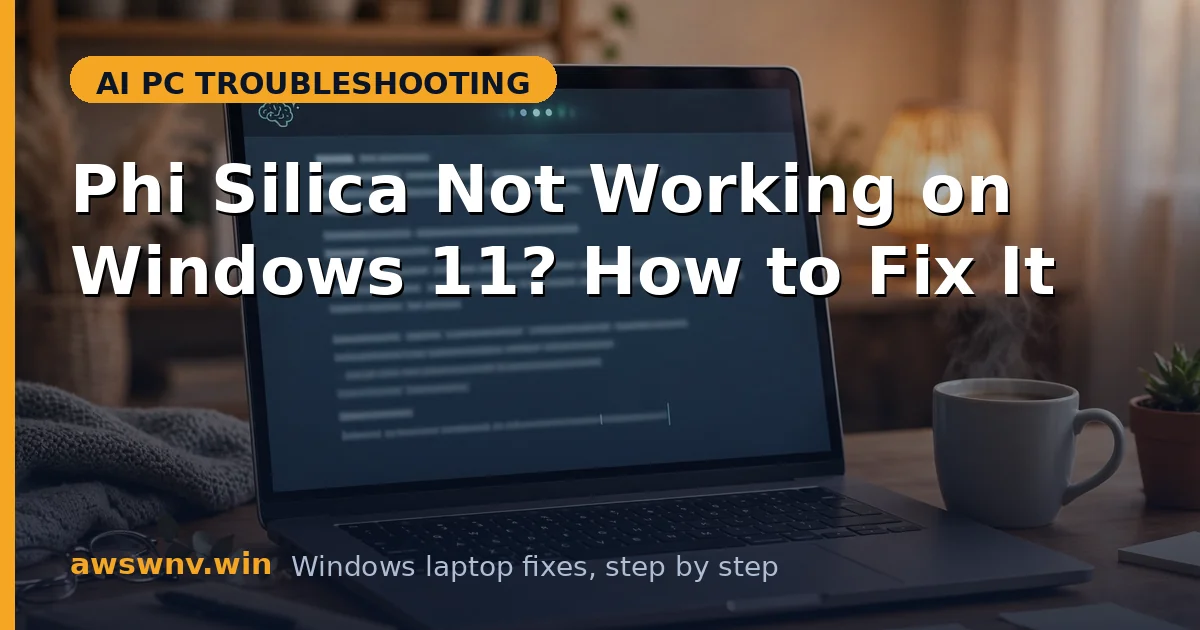 Phi Silica Not Working on Windows 11? How to Fix It