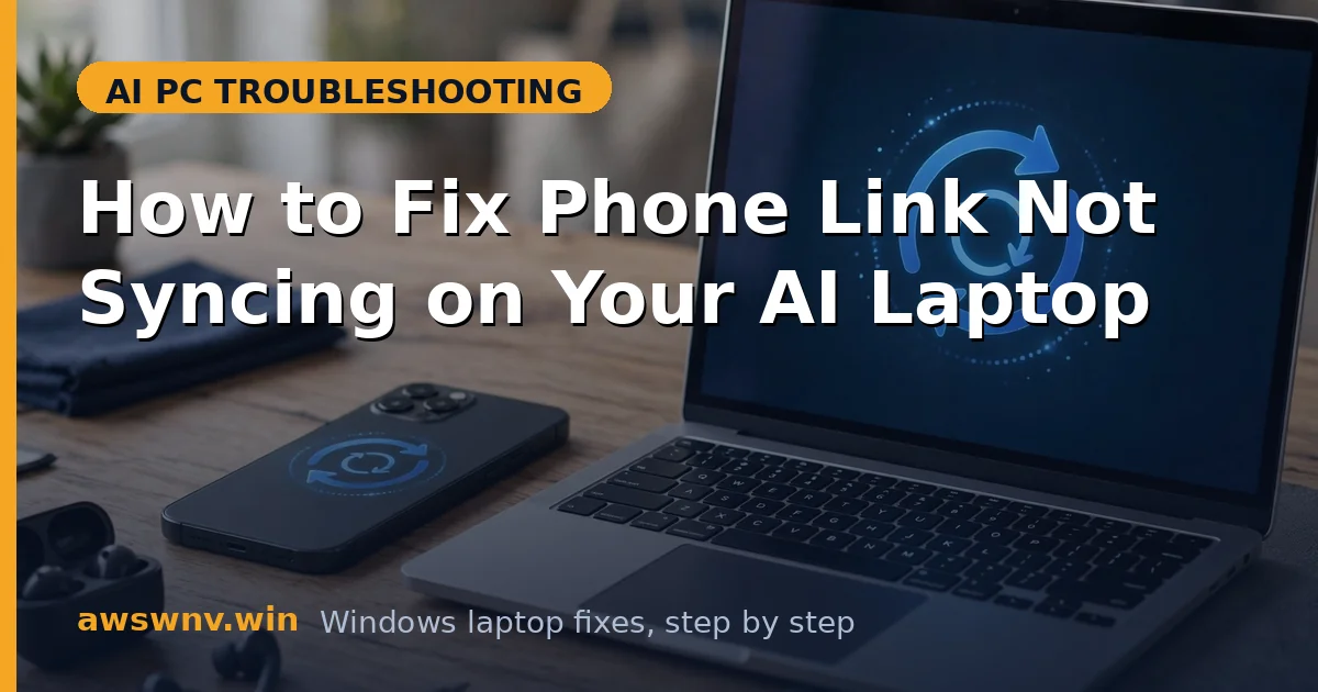 How to Fix Phone Link Not Syncing on Your AI Laptop