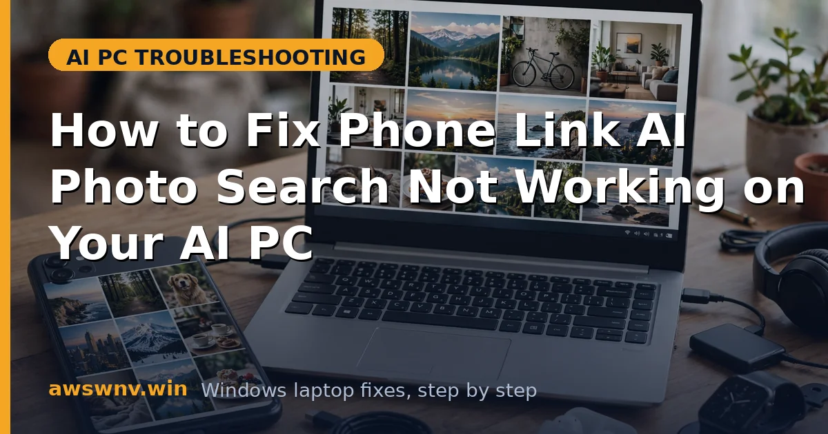 How to Fix Phone Link AI Photo Search Not Working on Your AI PC