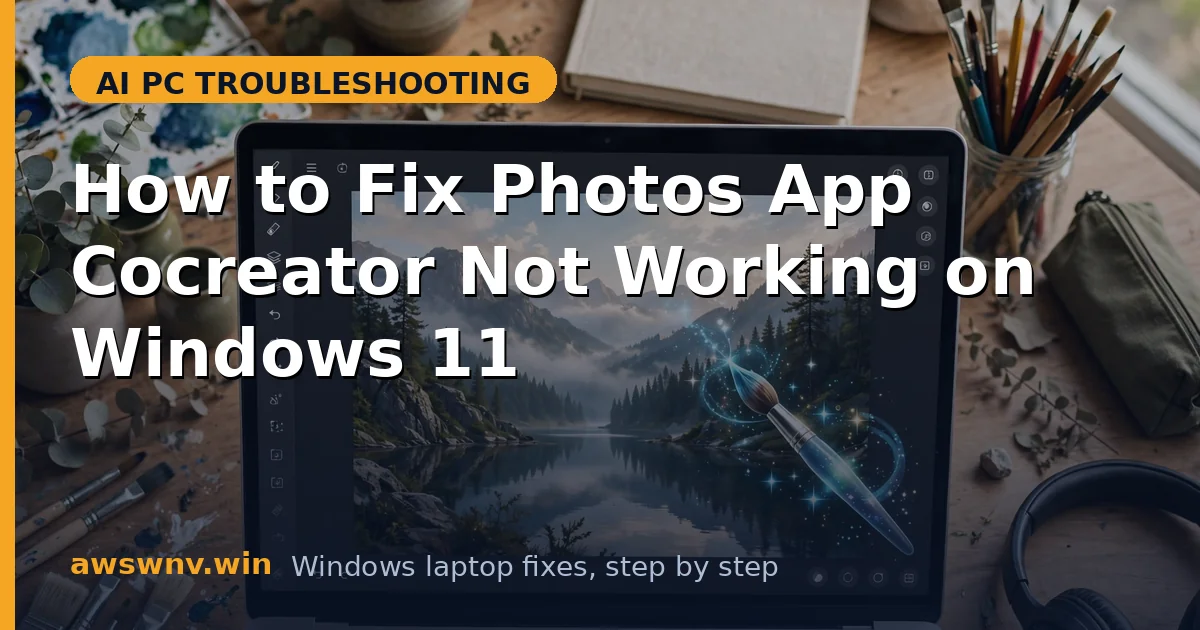How to Fix Photos App Cocreator Not Working on Windows 11