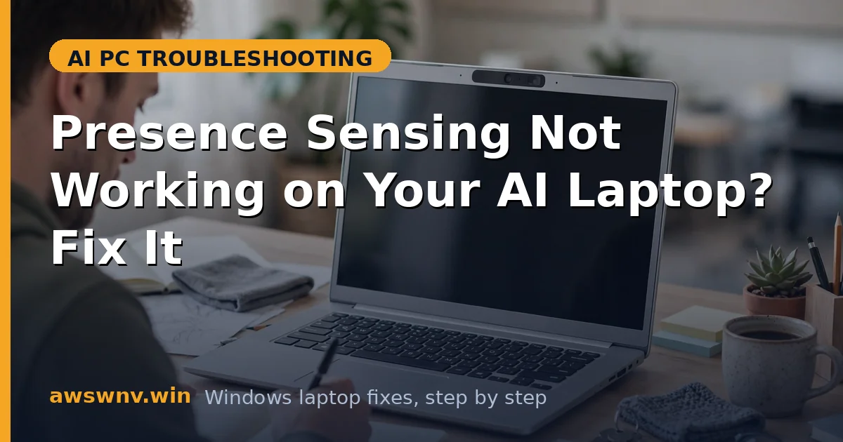 Presence Sensing Not Working on Your AI Laptop? Fix It