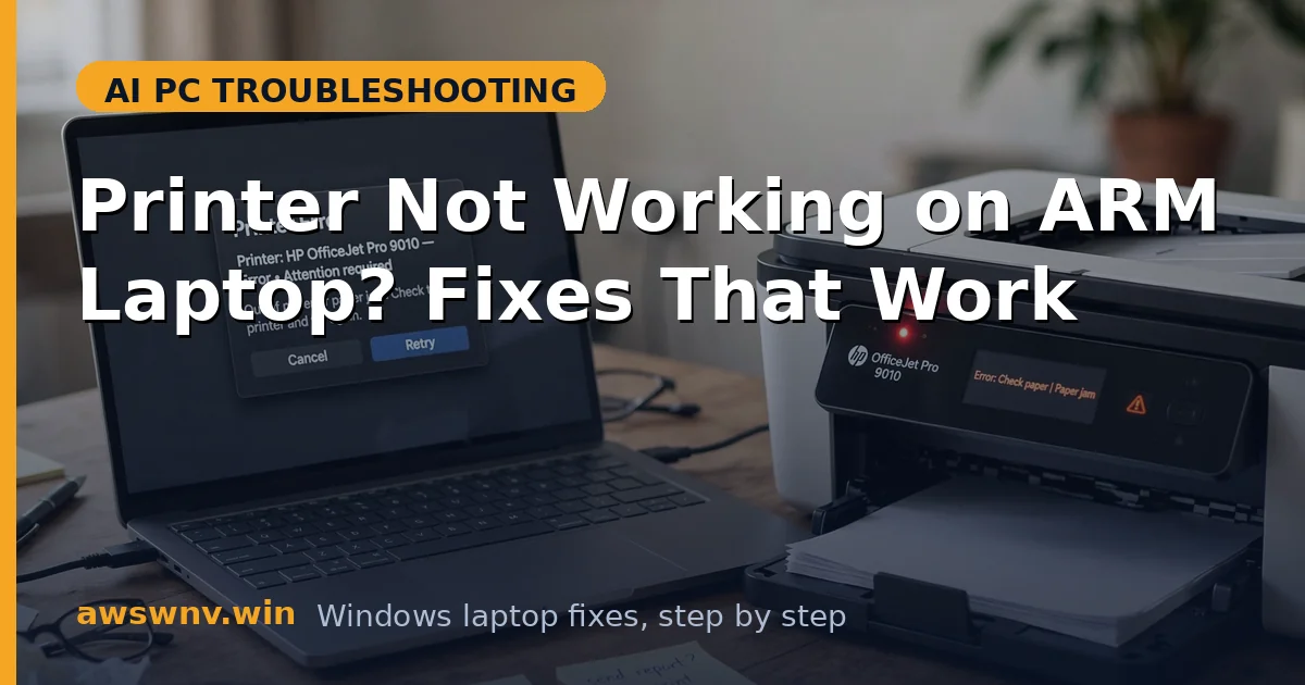 Printer Not Working on ARM Laptop? Fixes That Work
