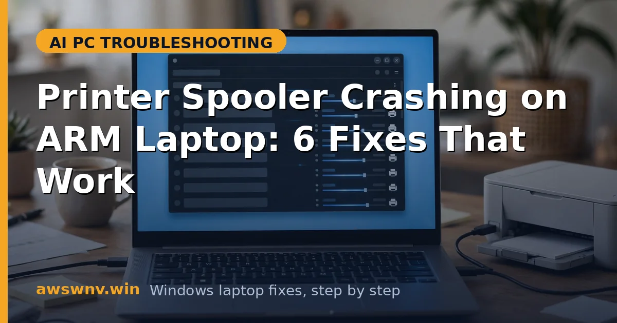 Printer Spooler Crashing on ARM Laptop: 6 Fixes That Work