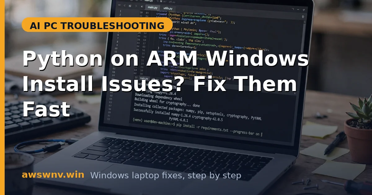 Python on ARM Windows Install Issues? Fix Them Fast