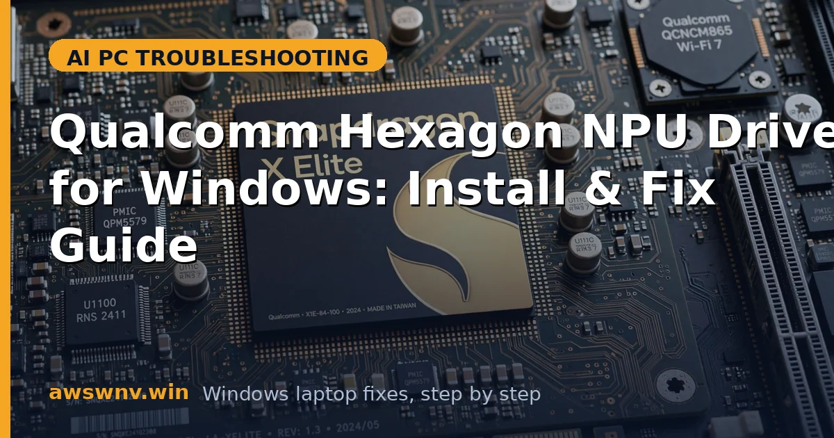 Qualcomm Hexagon NPU Driver for Windows: Install & Fix Guide