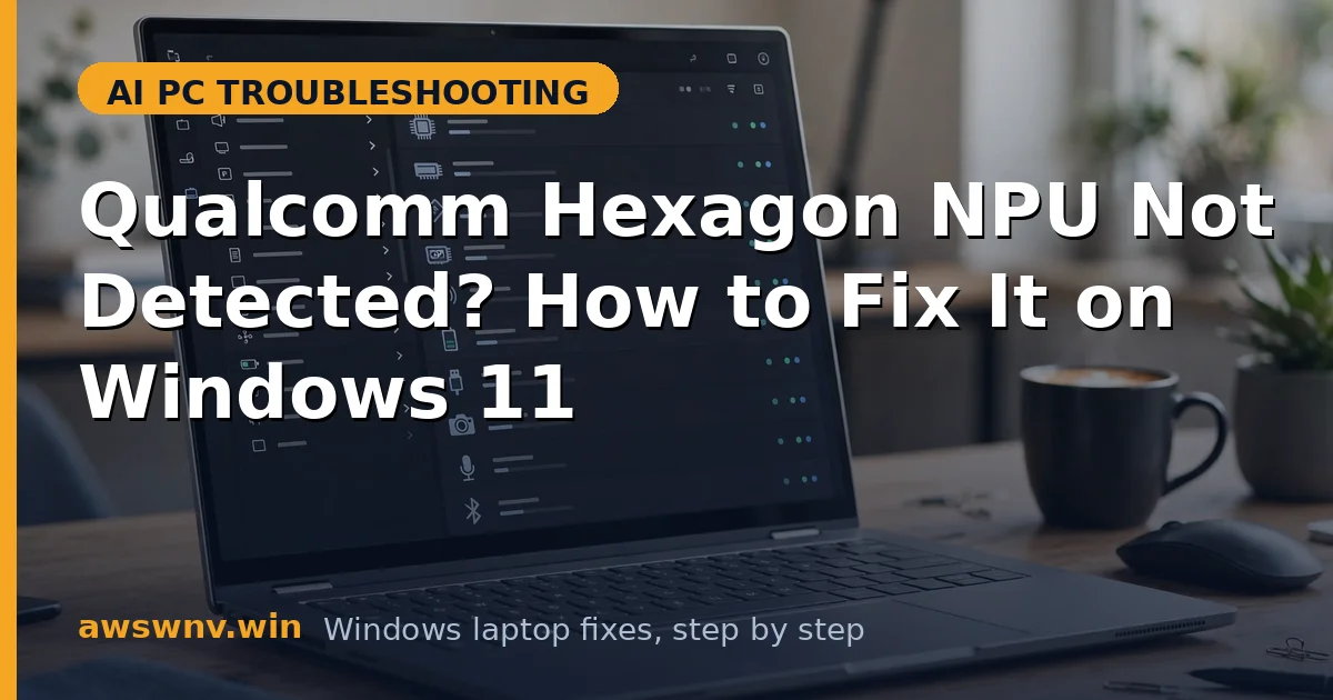 Qualcomm Hexagon NPU Not Detected? How to Fix It on Windows 11