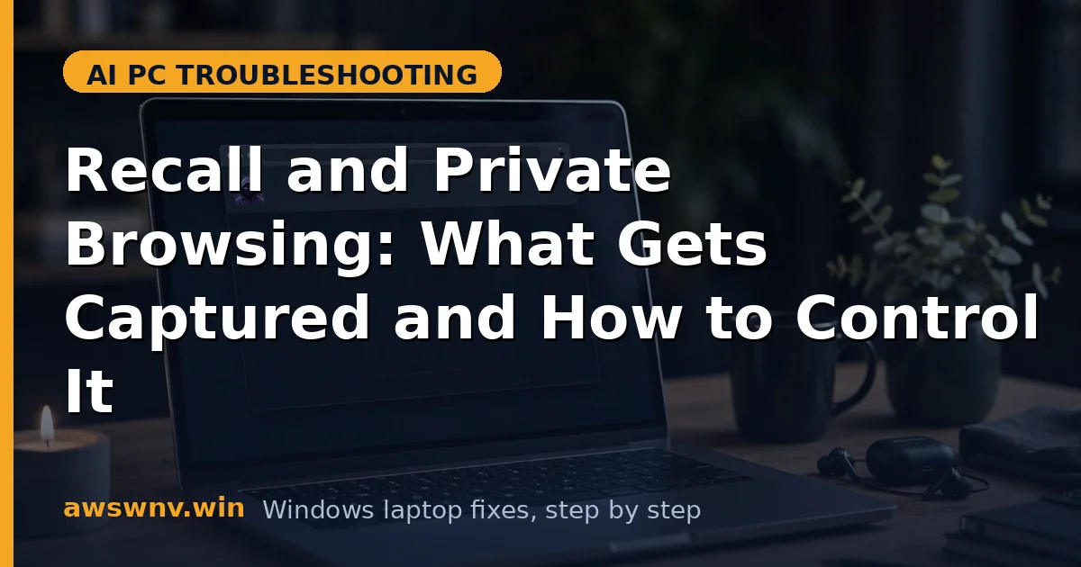 Recall and Private Browsing: What Gets Captured and How to Control It