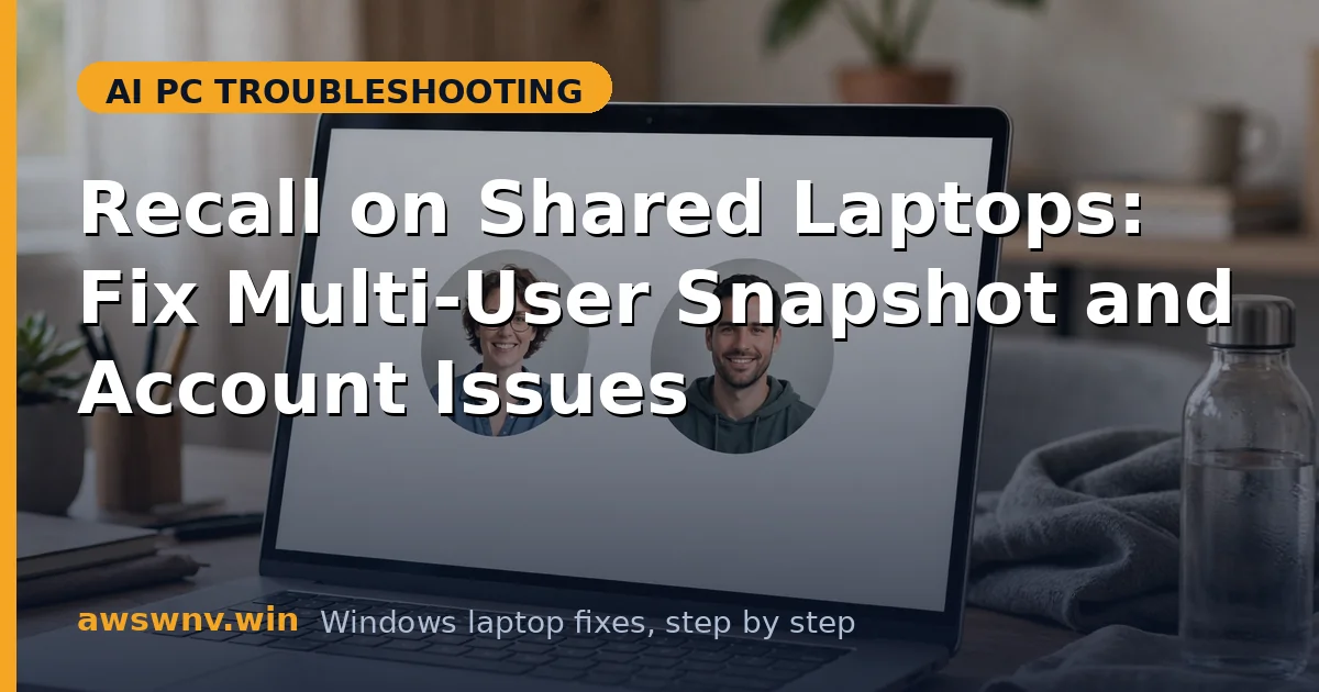 Recall on Shared Laptops: Fix Multi-User Snapshot and Account Issues