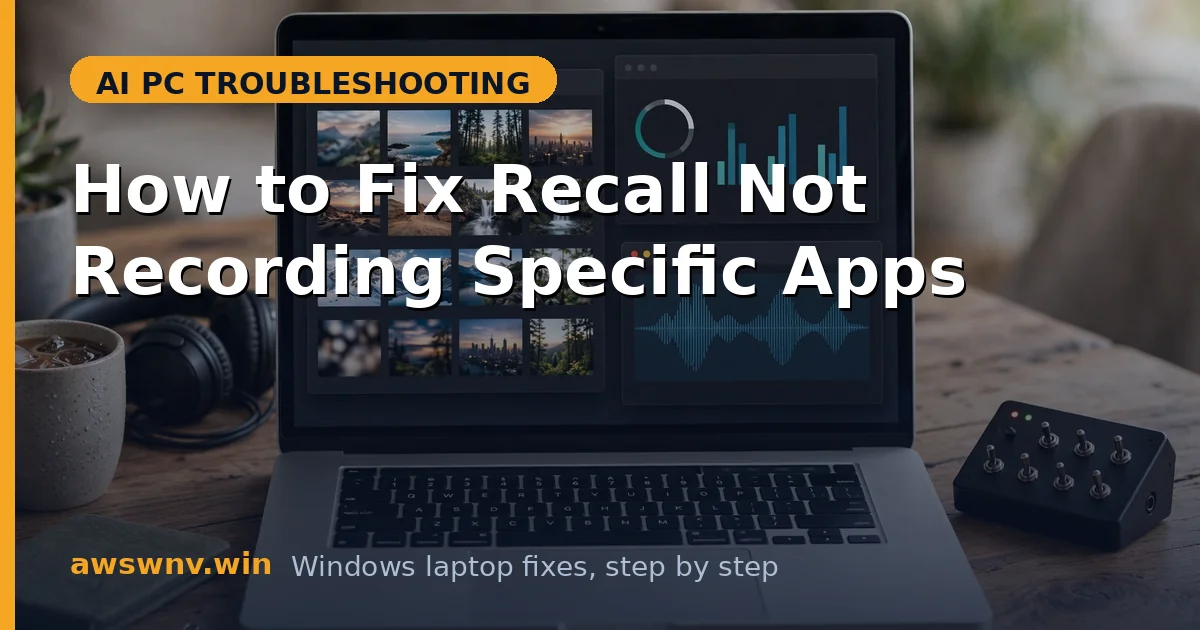 How to Fix Recall Not Recording Specific Apps