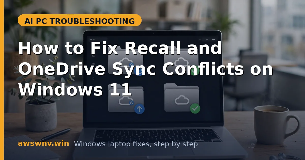 How to Fix Recall and OneDrive Sync Conflicts on Windows 11