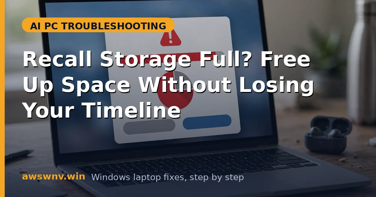 Recall Storage Full? Free Up Space Without Losing Your Timeline