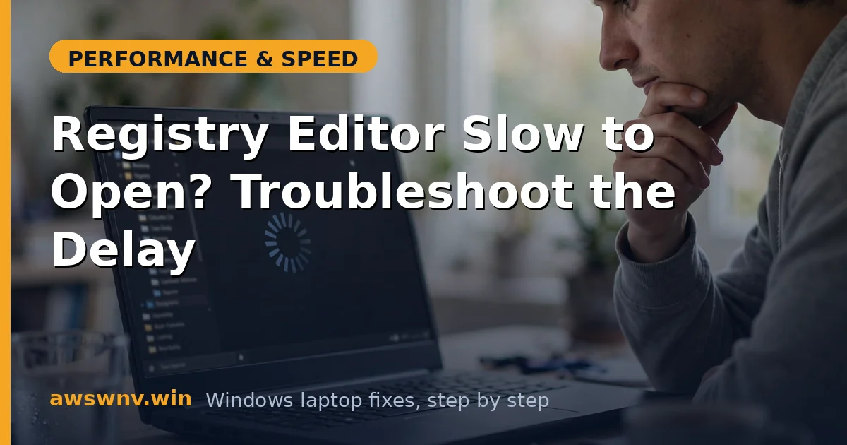 Registry Editor Slow to Open? Troubleshoot the Delay