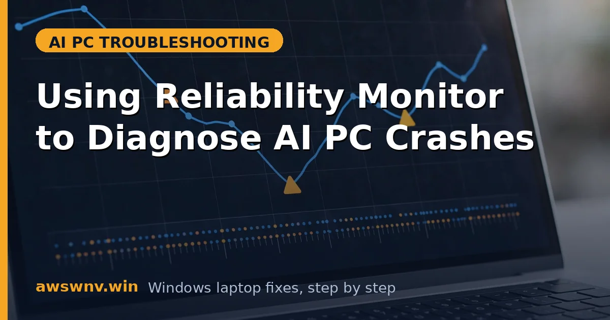 Using Reliability Monitor to Diagnose AI PC Crashes