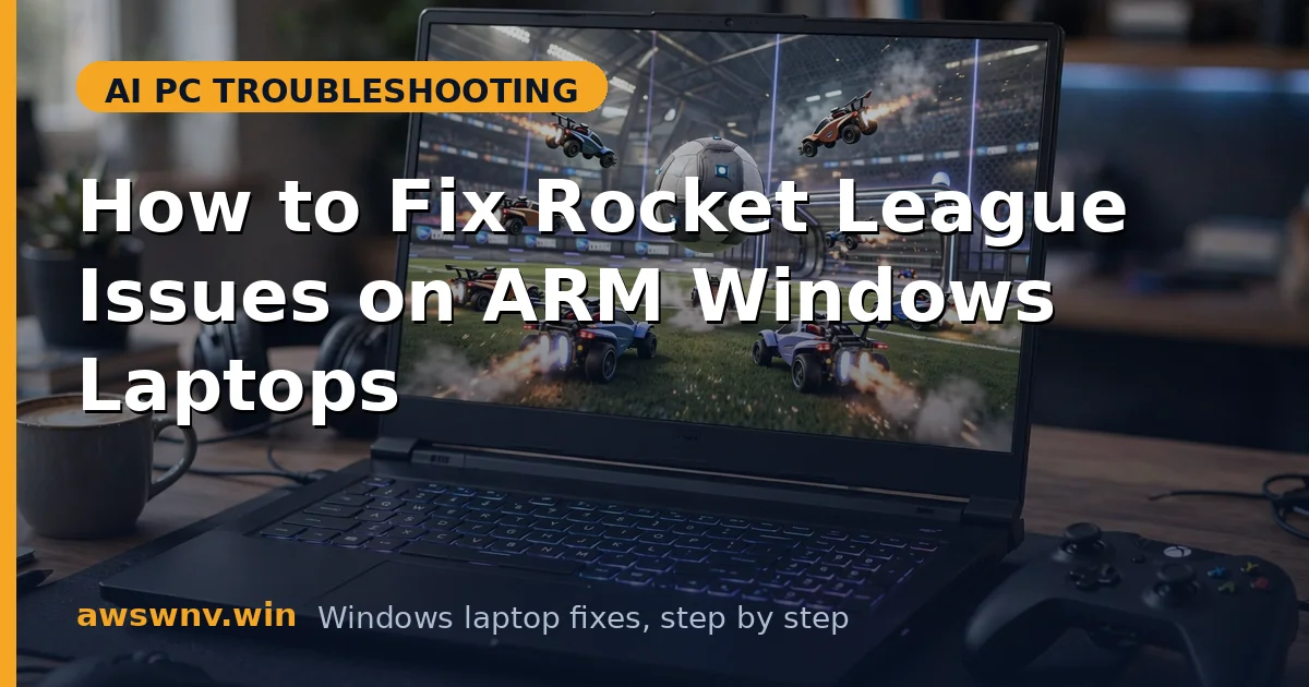 How to Fix Rocket League Issues on ARM Windows Laptops