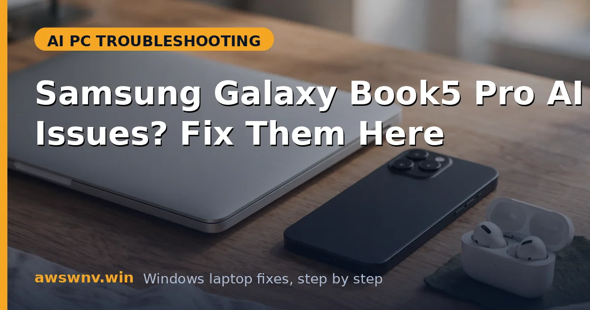 Samsung Galaxy Book5 Pro AI Issues? Fix Them Here