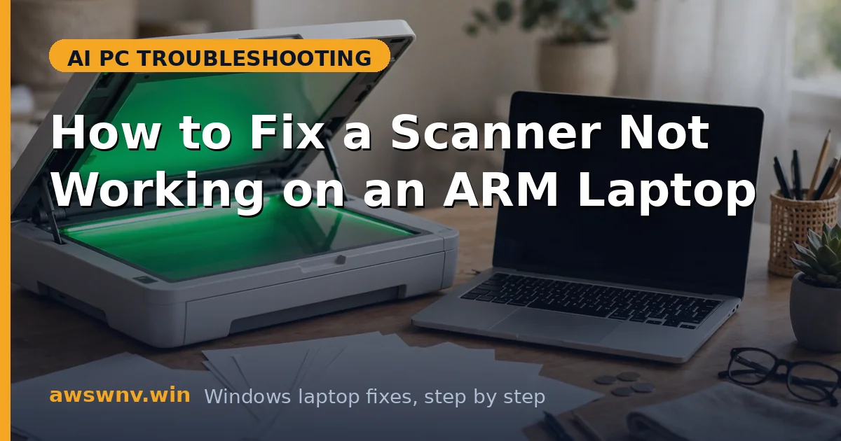 How to Fix a Scanner Not Working on an ARM Laptop