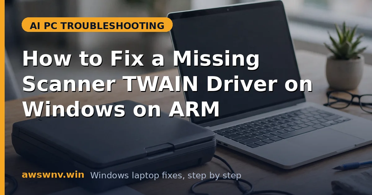 How to Fix a Missing Scanner TWAIN Driver on Windows on ARM