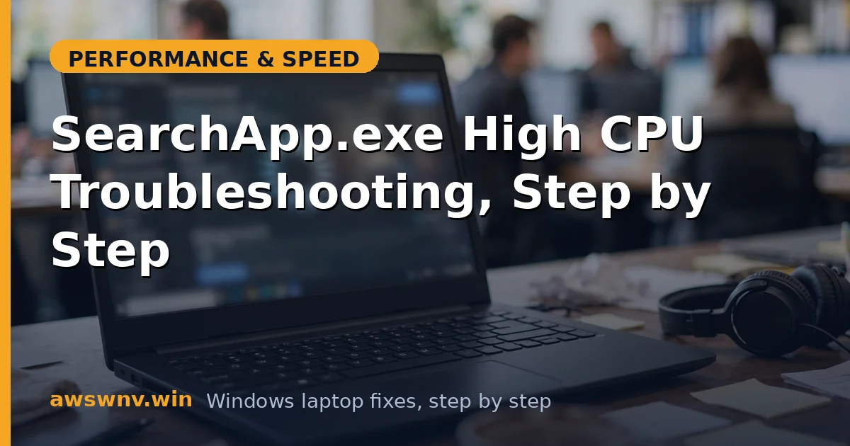 SearchApp.exe High CPU Troubleshooting, Step by Step