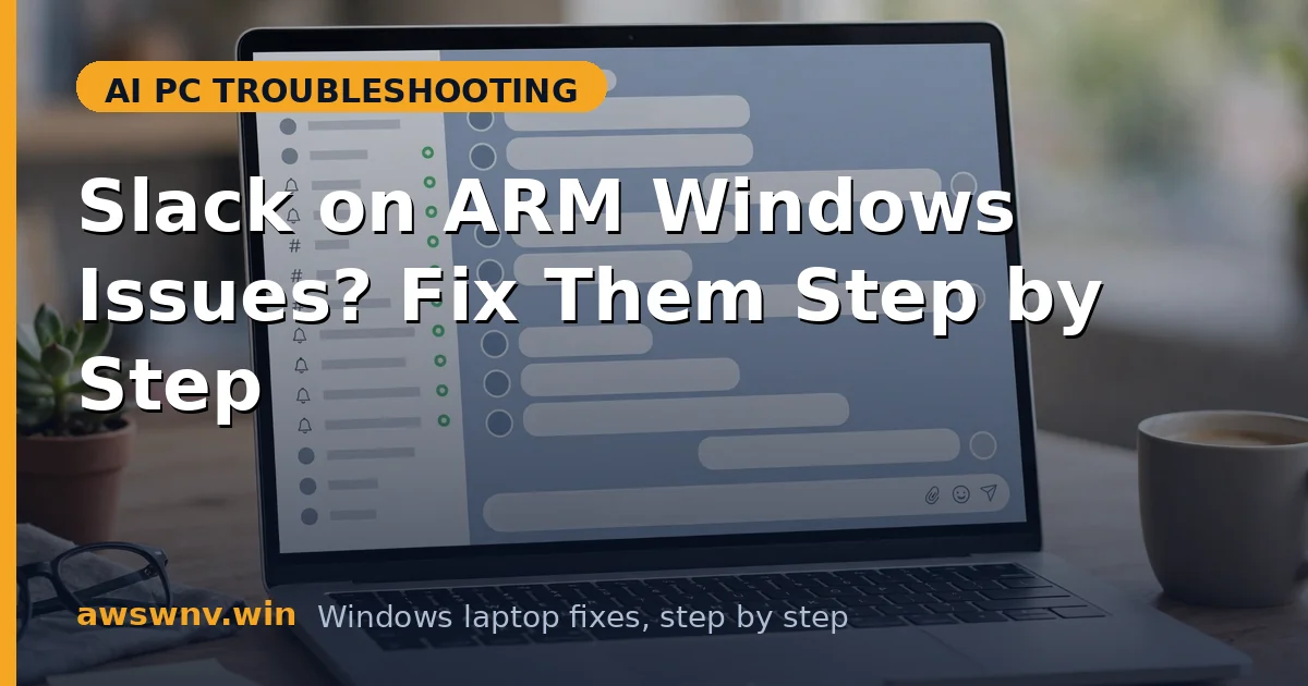 Slack on ARM Windows Issues? Fix Them Step by Step