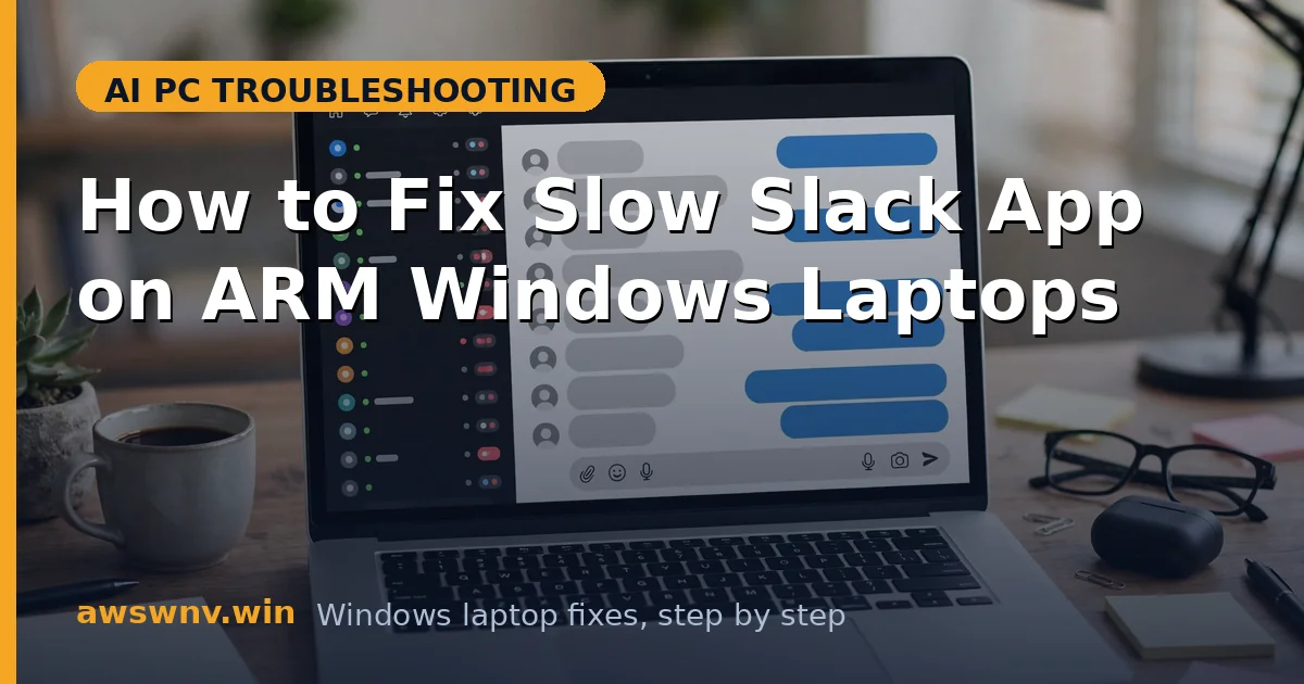 How to Fix Slow Slack App on ARM Windows Laptops
