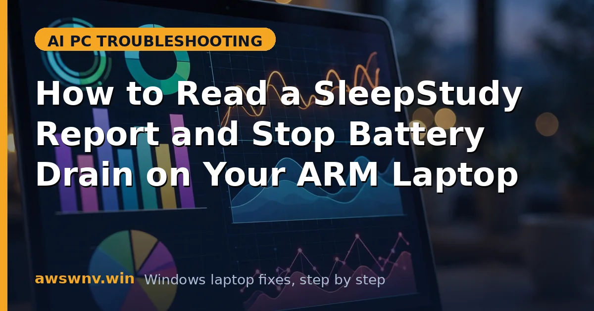 How to Read a SleepStudy Report and Stop Battery Drain on Your ARM Laptop