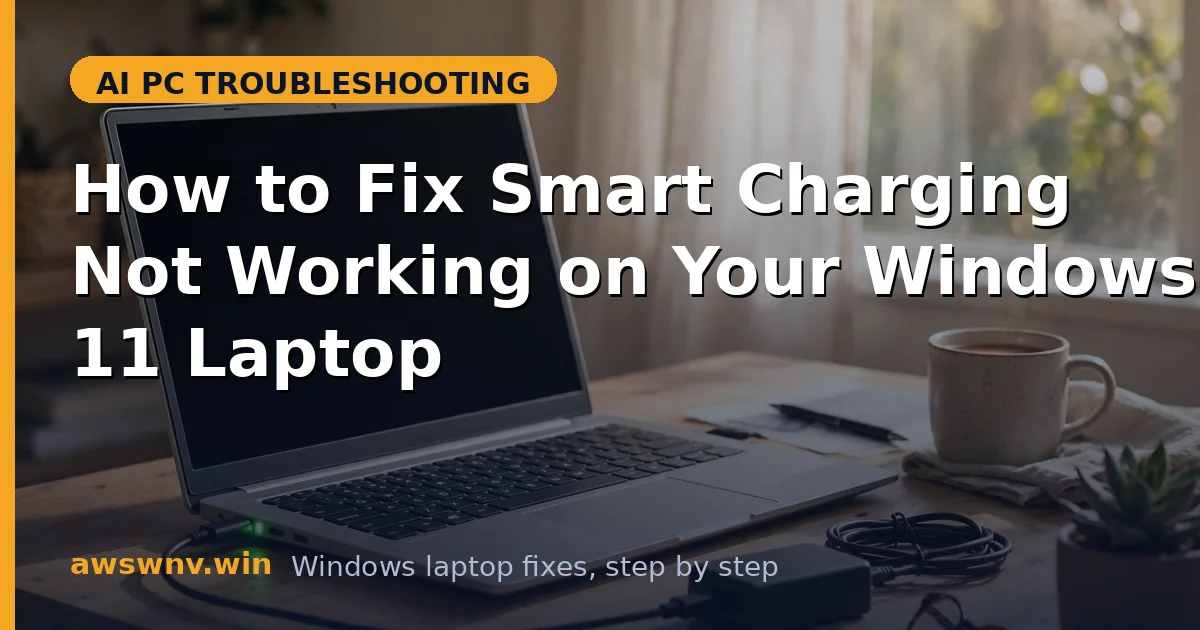 How to Fix Smart Charging Not Working on Your Windows 11 Laptop