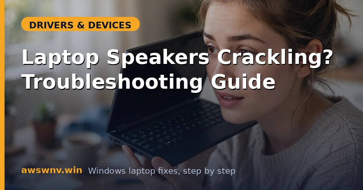 Laptop Speakers Crackling? Troubleshooting Guide