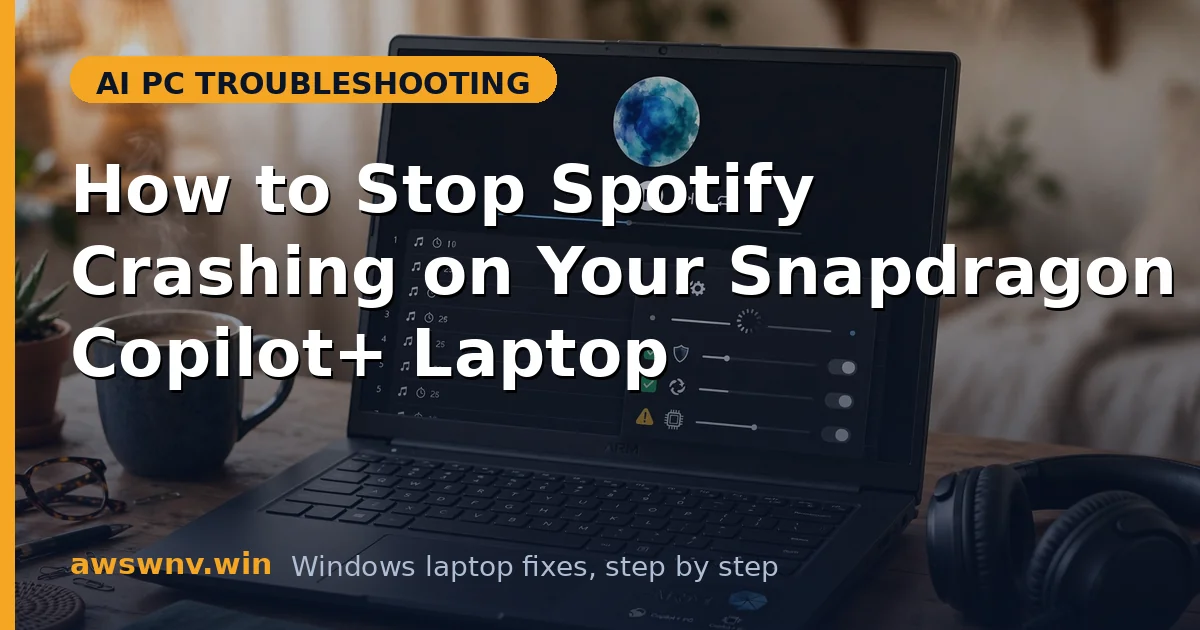 How to Stop Spotify Crashing on Your Snapdragon Copilot+ Laptop